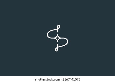 Initial Letter S Luxury and Minimal Logo Design Vector Template