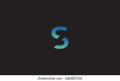 Initial Letter S Minimalism Simple Gradient Logo For Company