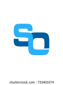 Initial Letter S O Linked Design Logo

