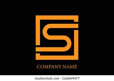 Initial letter S professional logo design.Vector illustration template.