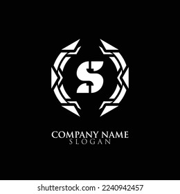 INITIAL LETTER S ROUND LOGO 