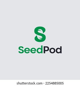 initial letter S seed green color