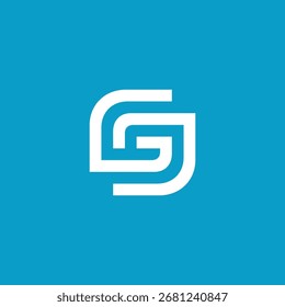 Letra inicial S SG GS Logo Diseño Vector Plantilla