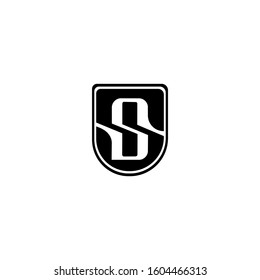 Initial Letter S Shield Secure Safe logo design