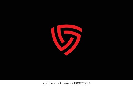 Initial Letter S Shield Secure Safe Secret Strong logo design vector