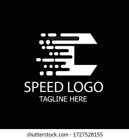 Initial Letter S Speed Logo Design Template