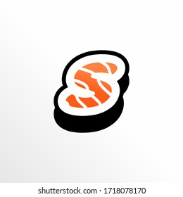Initial Letter S Sushi Logo Design