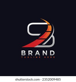 Letra inicial símbolo del tacómetro S del diseño del logotipo de velocidad. Ilustración del vector
