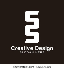 initial letter s. twin. snake logo Ideas. Inspiration logo design. Template Vector Illustration. Isolated On White Background