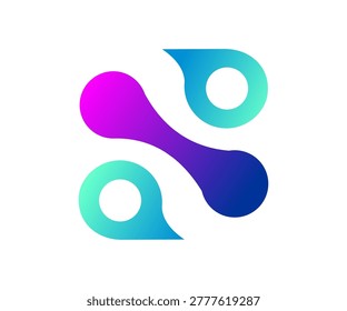 initial letter s. Unique, clean, simple and easily recognizable logo.