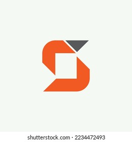 Initial Letter S Vector Design- S letter Technology  Emblem