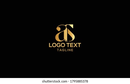 Initial Letter AS oder SA Logo Design Vektorvorlage. Vektorgrafik für kreatives Abstraktes AS-Logo