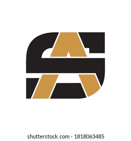 Anfangsbuchstaben als Muster oder als Muster für das Logo