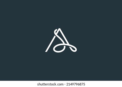 Initial Letter SA Logo Design Vector Template