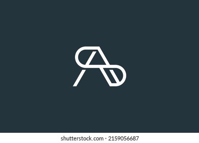 Vektor-Vektorvorlage für den Anfangsbuchstaben AS oder SA-Logo