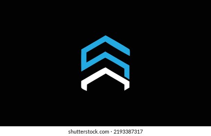  Design-Vorlage für das SA-Logo für den Anfangsbuchstaben 