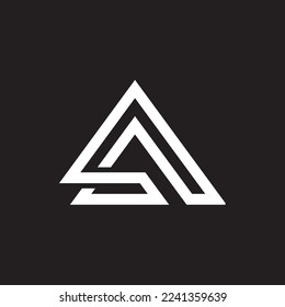 Anfangsbuchstaben als Logo-Designvorlage als Buchstabenvektorbild