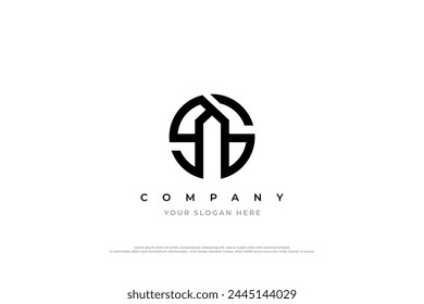 Anfangsbuchstabe AS oder SA Logo Design
