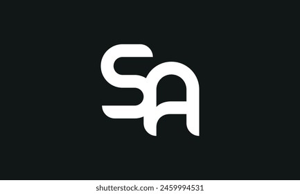 Initial Letter SA Logo Design. SA Logo Design. Kreatives und modernes SA-Logo.