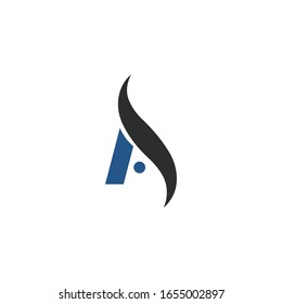 initial letter as or sa logo vector design