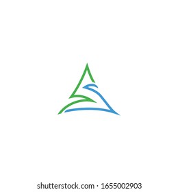 Anfangsbuchstaben als oder als Logo-Vektorillustration-Design