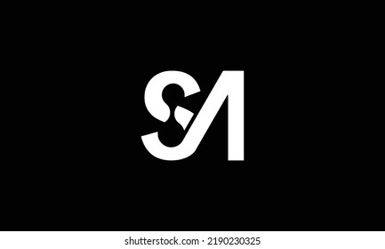 Initial Letter Sa Logo Vector Design Stock Vector (Royalty Free ...