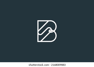 Initial Letter SB Logo or BS Logo Design Vector Template