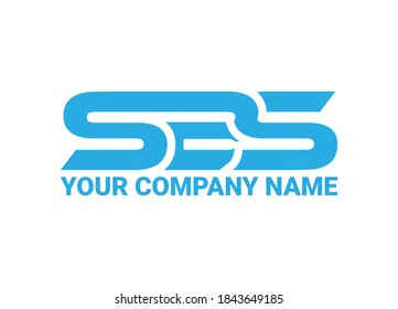 Initial Letter SBS Logo or Icon Design Vector Image Template