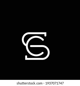 Initial letter SC CS logo. SC CS Monogram logo design template. Minimalist logo concept for business and company.