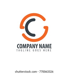 Initial Letter SC Design Logo