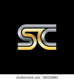 Initial Letter SC Linked Design Logo