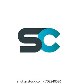 Initial Letter SC Linked Design Logo