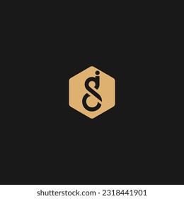 Plantilla de vectores de diseño del logotipo SC de la carta inicial. Diseño de logotipo de carta SC
