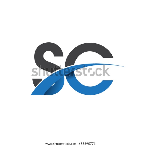 Initial Letter Sc Logotype Company Name Stock Vector (Royalty Free