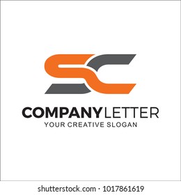 Initial Letter SC Sport Design Logo