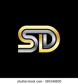 Initial Letter SD Linked Design Logo
