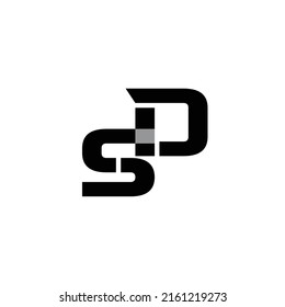 initial letter SD logo design