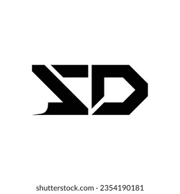 Initial letter SD logo design creative modern symbol icon monogram