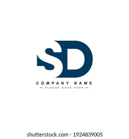 Initial Letter SD Logo - Minimal Vector Logo