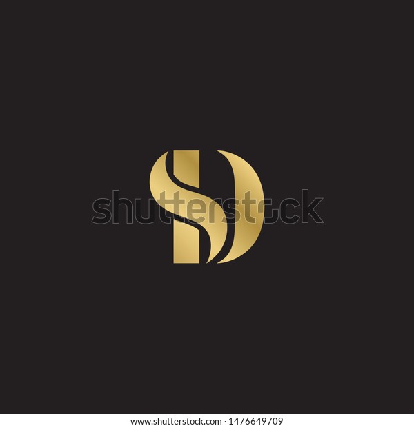 Initial Letter Sd Uppercase Modern Logo Stock Vector (Royalty Free ...