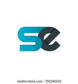 Initial Letter SE Linked Design Logo
