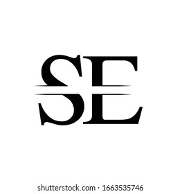 Initial Letter Se Logo Design Vector Stock Vector (Royalty Free ...