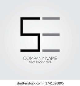 Initial Letter SE Logo Design