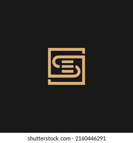 Initial Letter SE Logo Design Vector Template. SE Letter Logo Design
