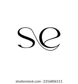 Initial letter se logo design