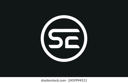 Initial Letter SE Logo Design. SE Logo Design. Creative And Modern SE logo.