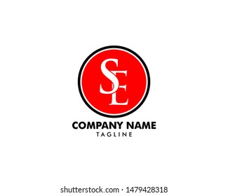 Initial Letter SE Logo Icon Design Template