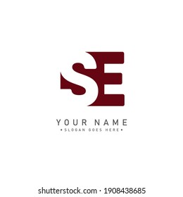 Initial Letter SE Logo - Minimal Vector Logo