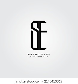 Initial Letter SE Logo - Minimal Business Logo