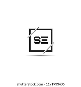 Initial Letter SE Logo Template Design